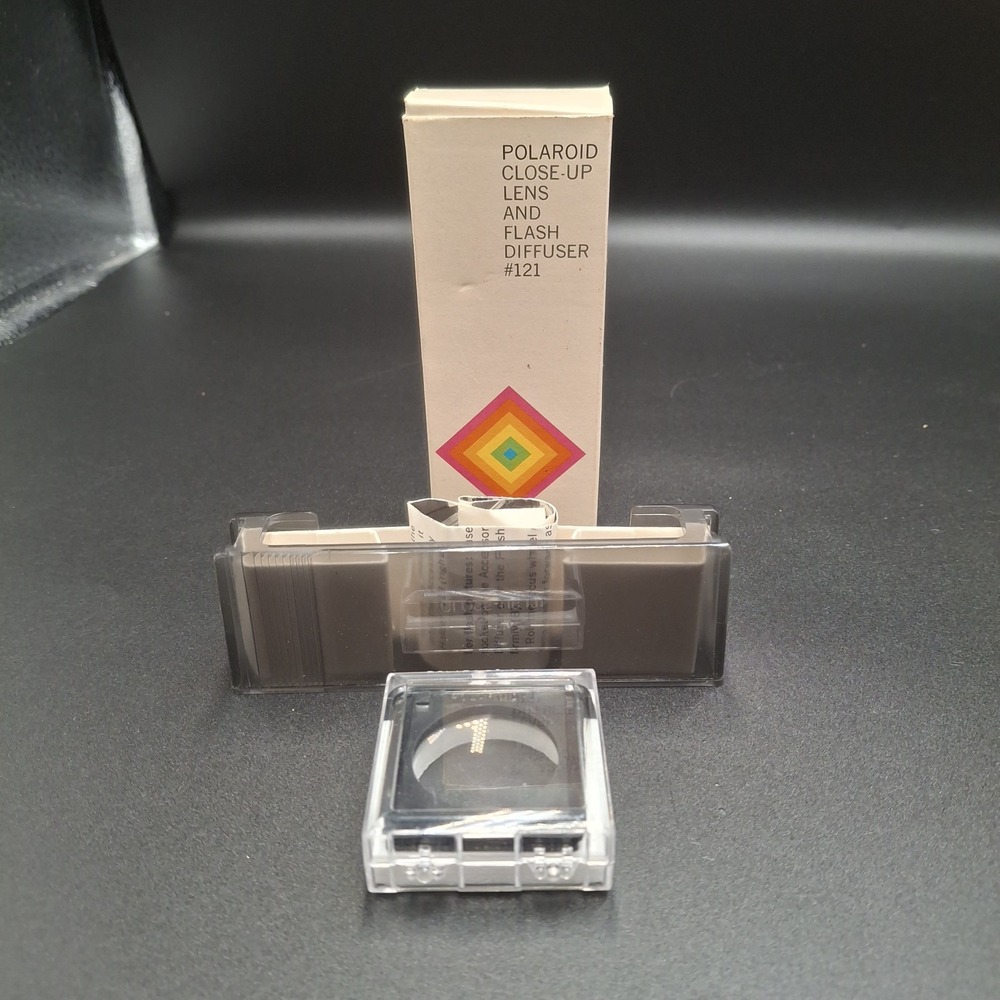 Vintage Polaroid Close-Up Lens & Flash Diffuser 121 For SX-70 Land Camera Boxed